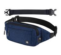 Waterfly Sac Banane Homme Femme: Étanche Unisexe Petite Sacoche Banane de Sport Ceinture allongée pour Randonnée Cyclisme Balade Ville Vacances Bleu Marine