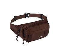 Waterfly Sac Banane Homme Femme: Grand Bumbag avec 5 Poches Zippées Hipbag Unisexe Sacoche Banane de Sport pour Randonnée Cyclisme Balade Ville Vacances Entraînement Chien