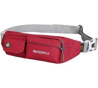 Waterfly Sac Banane Homme Femme, Sacoche Banane Convient pour la Randonnée, l'escalade, la Course, Les Voyages (Rouge)