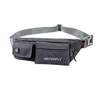 Waterfly Sac Banane Homme Femme, Sacoche Banane Convient pour la Randonnée, l'escalade, la Course, Les Voyages (Gris foncé)