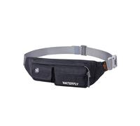 Waterfly Sac Banane Homme Femme, Sacoche Banane Convient pour la Randonnée, l'escalade, la Course, Les Voyages (Noir)