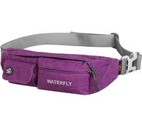 Waterfly Sac Banane Homme Femme, Sacoche Banane Convient pour la Randonnée, l'escalade, la Course, Les Voyages (Violet)