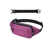 WATERFLY Sac Banane Sac Banane Hommes Femmes : Petit Sac Ceinture Sport Bum Hip Bag Hommes Femmes Taille Fanny Pack avec Sangle d'Extension pour Voyage Randonnée Entraînement Chien Extérieur Violet,
