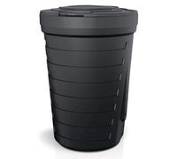 Waterform Raincan 210 L baril d'eau noir avec couvercle
