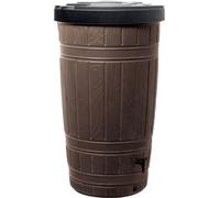 Waterform Woodcan 265 l tonneau d'eau marron avec couvercle