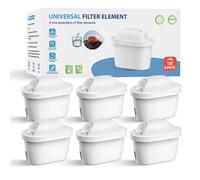 WaterJingYi Filtre à eau carafe filtrante, Cartouche de Remplacement pour Brita® Maxtra Pro® Maxtra+® Plus All-in-1,Compatible avec Brita® Marella® Carafe Filtrante, Réduit les impuretés (6)