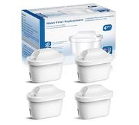 WaterJingYi Lot de 4 cartouches filtrantes à eau compatibles avec Brita® Maxtra Pro® All-in-1 et Maxtra+® Plus, remplacement pour bouilloire et réservoir Brita® Marella®, réduit les PFAS, PFOA/PFO