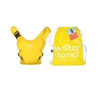 WaterLand Porte-bébé innovant pour l'eau et la terre, jaune, sangle de poitrine imperméable pour tout-petits avec sangles réglables, siège de transport léger pour piscine et plage