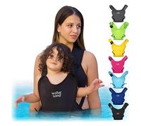 WaterLand Porte-bébé innovant que vous pouvez utiliser à la fois dans l'eau et sur terre - Support de poitrine imperméable pour bébé avec sangles réglables, harnais léger pour tout-petits pour piscine