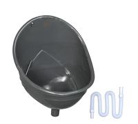 Waterless Urinoir mural pour homme - 1,5 m - Tuyau de descente d'extérieur portable pour utilisation dans le jardin et l'arrière-cour Design en plastique respectueux de l'environnement (blanc)