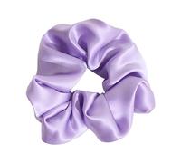 Waterlily Chouchous 100 % soie de mûrier 22 momme avec élastiques à cheveux pour femmes et filles, doux et naturel, taille L (lilas)