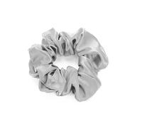 Waterlily Chouchous 100 % soie de mûrier 22 mommes avec élastiques à cheveux pour femmes et filles, doux et naturel, taille L (argenté)