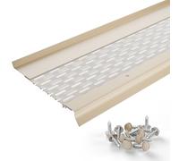 Waterlock Protection de gouttière en micromaille - 15,2 cm - Protection contre les feuilles - 30,5 cm - Emballage d'échantillon de 30,5 cm - Protection de gouttière de qualité professionnelle