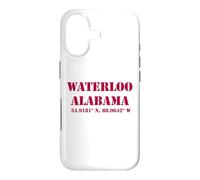 Waterloo Alabama Coordonnées Souvenir Coque pour iPhone 17
