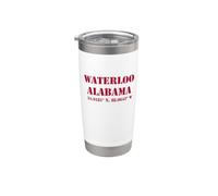 Waterloo Alabama Coordonnées Souvenir Gobelet isotherme en acier inoxydable double paroi
