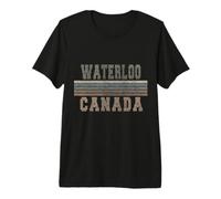Waterloo Canada rétro T-Shirt Haut de Gamme
