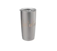 Waterloo Iowa Design vintage élégant Gobelet isotherme en acier inoxydable double paroi