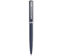 Waterman Stylo bille Impression, pointe moyenne, laque bleue, plaquée palladium, boîte cadeau