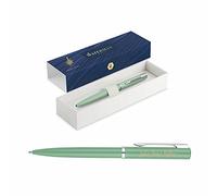 Waterman Allure stylo à bille avec Gravure Cadeau pour Homme Et Femme D'Inspiration De Paris Mode Personnalisé Gravé Bleu Encre Moyenne Pointe Noble Gravure par Laser - vert menthe, 176 × 51 × 30 mm