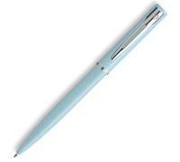 Waterman Allure stylo bille , Vernis bleu bébé mat , Pointe moyenne , Encre bleue , Coffret cadeau
