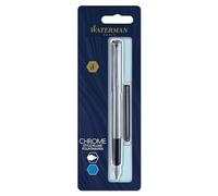 Waterman Allure stylo plume - Chromé - Plume fine - Plume fine - emballé Sous Blister
