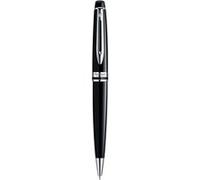 Waterman - Stylo-bille Expert - noir brillant, attributs chromés, pointe moyenne - coffret cadeau