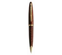 Waterman Carene Amber Lacquer Gold Trim Ball Pen - Gift Boxed