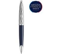 WATERMAN Carène L'Essence du bleu Stylo bille, Bleu, recharge bleue pointe moyenne, Coffret cadeau Bleu G
