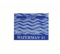 WATERMAN boîte de 8 cartouches longues, encre Noir intense pour stylo plume