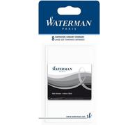 Waterman Cartouches D`Encre Pour Stylo Plume Format Long « International » Couleur Noir Intense Lot De 8 Sous Blister
