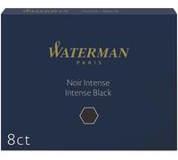 Waterman Cartouches D`Encre Pour Stylo Plume Format Long « Standard » Couleur Noir Intense Boîte De 8
