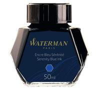 Waterman encre pour stylo plume | flacon d'encre Bleu Sérénité | bouteille de 50 ml