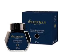 Waterman encre pour stylo plume | flacon d'encre Noir Intense | bouteille de 50 ml