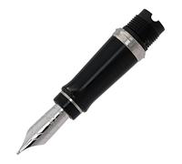 Waterman - Expert 3 - Bloc Plume noir - Finition palladium - Plume Moyenne Or 18K plaqué rodhium