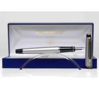 Waterman - Expert: Stylo Plume Chromé Satiné Ct, Plume Taille Moyenne