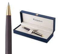 Waterman Stylo bille Hémisphère | L'édition discrète | Noir Lave | Pointe moyenne | Encre bleue | Coffret cadeau