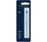 Waterman Recharge d'encre pour stylo-bille pointe fine encre bleue 1 recharge