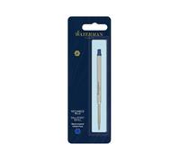 WATERMAN recharge bille , pointe moyenne, bleue, blister X 1