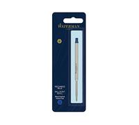 Waterman recharge d’encre pour stylo bille | pointe moyenne | encre bleue | 1 recharge