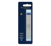Waterman recharge d’encre pour stylo bille | pointe moyenne | encre bleue | 3 recharges