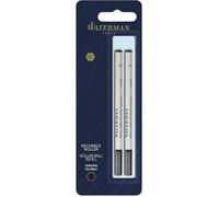 Waterman Recharge D¿Encre Pour Stylo Roller Pointe Fine Encre Noire 2 Recharges