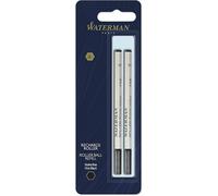Waterman Recharge D¿Encre Pour Stylo Roller - Pointe Fine - Encre Noire - 2 Recharges