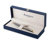 Waterman Stylo bille métallique Hémisphère - Habillage doré / Corps gris
