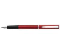Waterman Stylo Plume Allure Pte Moyenne Corps Laque Rouge Attributs Chromés