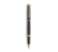 Waterman Stylo plume métallique Hémisphère - Habillage et pointe Dorée / Corps Noir