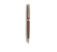 Waterman Stylo plume métallique Hémisphère - Habillage et pointe Dorée / Corps Rouge