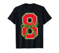 Watermelon 8th Birthday Girls 8 Years Old Summer Party T-Shirt
