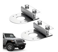 Watermelon Light Brackets - Stainless Steel No Drilling Rack, Two Piece Set Heavy Duty Universal Truck Component | 90 Degree Angled Automotive Accessory for Exterior Lighting
