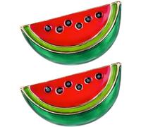 Watermelon Pin | Fruit Food Brooch Pin | Trendy Creative Watermelon Brooch For Wedding, Day Wear