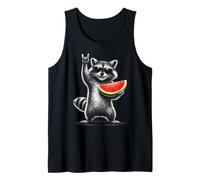 Watermelon Raccoon Rock on Summer Vibe Men Women Kids Débardeur